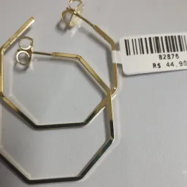 BRINCO ARGOLA SEXTAVADA