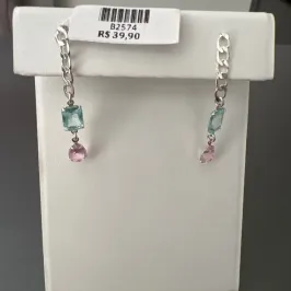 BRINCO COR PEDRAS COLOR