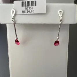 BRINCO PINO GOTA PEDRA