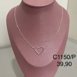 CHOKER CORAÇÃO VAZADO