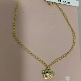 TORNOZELEIRA PATINHA ZIRCONIA