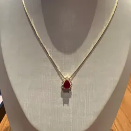 CORRENTE GOTA ESMERALDA ZIIRCONIAS