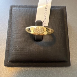 A1003 ANEL CORAÇÃO ZIRCONIAS