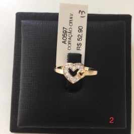 ANEL CORAÇÃO CRAV.