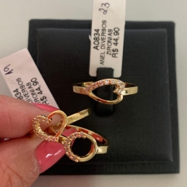 ANEL DIVERSOS ZIRONIAS