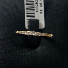 ANEL ZIRCONIAS [ T:14 - B:Ouro 18 k -  ]