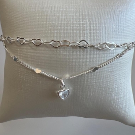 P1727 PULSEIRA DUPLA CORAÇOES