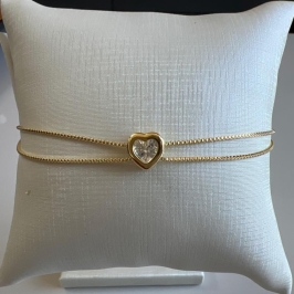 P1738 PULSEIRA DUPLA CORAÇÃO