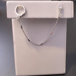 BRINCO ARGOLINHA CORRENTE PEDRA