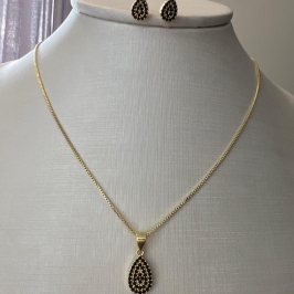 CJ056 CONJUNTO ZIRCONIAS BLACK