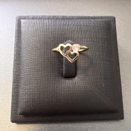 A1047 ANEL FALANGE CORAÇOES PEDRAA