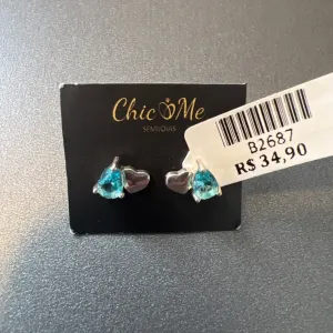 BRINCO COR GOTA PEDRA