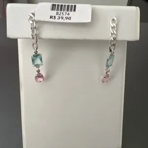 BRINCO COR PEDRAS COLOR