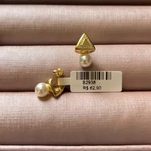 BRINCO TRIABGULO ZIRC PEROLA