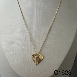 CORRENTE CORAÇÃO ZIRCONIAS