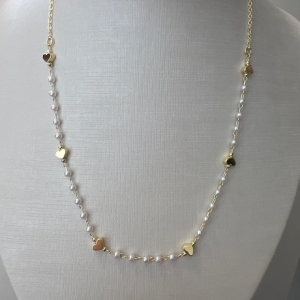 C1769 CHOKER PEROLA CORAÇOES