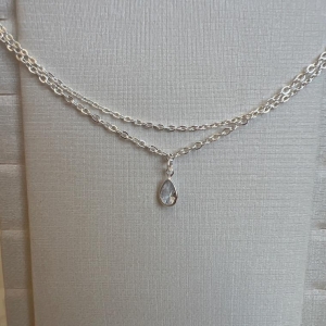P1814 PILSEIRA DUPLA GOTA ZIRCONIA