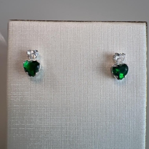 B3300 BRINCO PEDRA CORAÇÃO ZIRCONIA