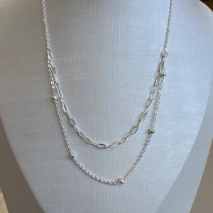 C1828 CHOKER DUPLO BOLAS ELOS