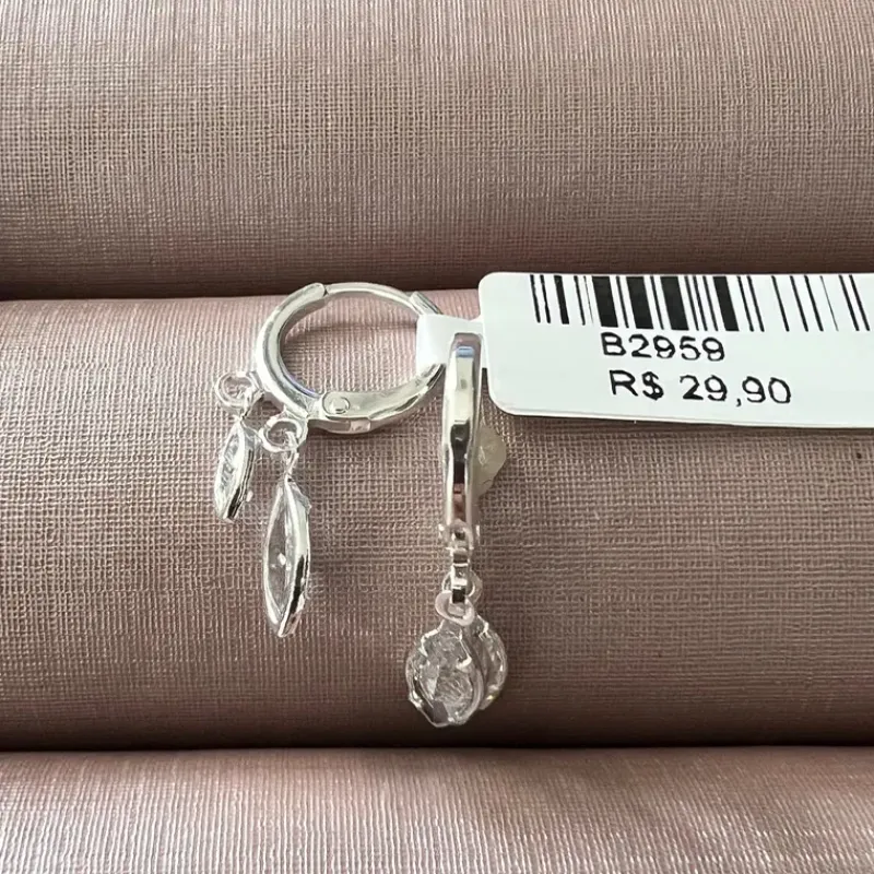 BRINCO ARGOLA PINGENTE