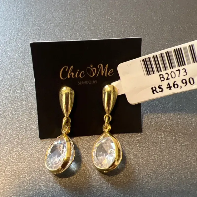 BRINCO BASE GOTA ZIRCONIA