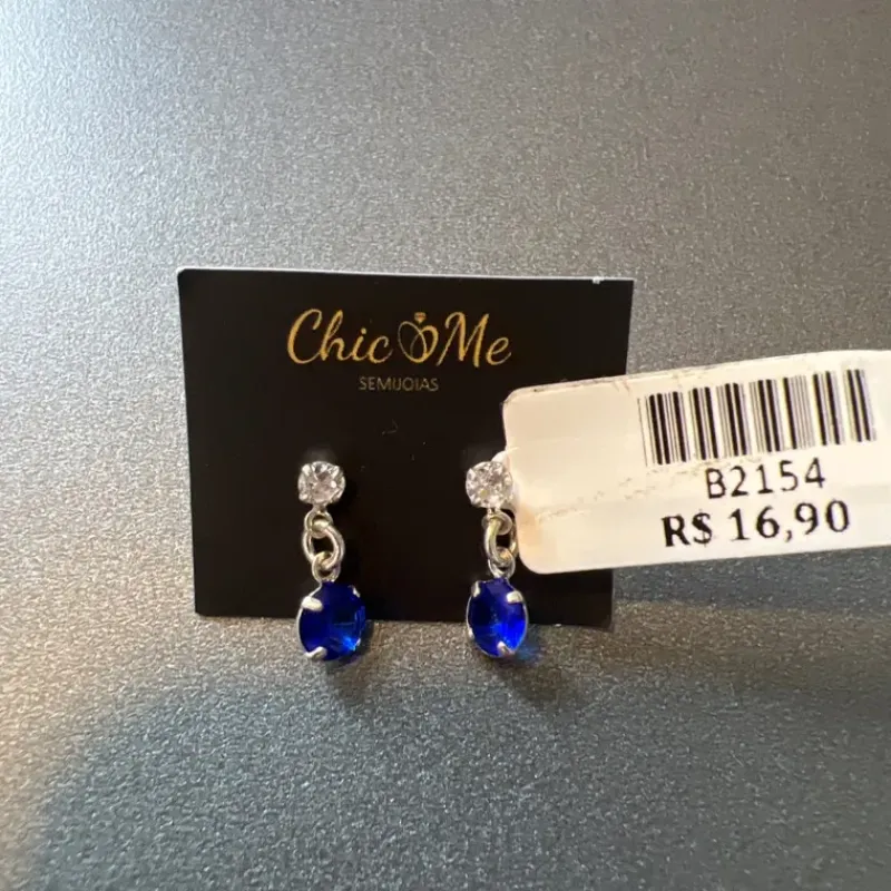 BRINCO COR VAZ COR PEDRA