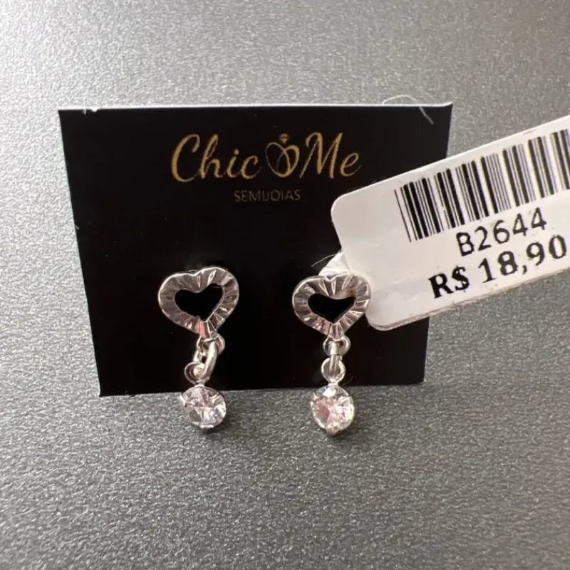 BRINCO CORAÇÃO TRAB PEDRA