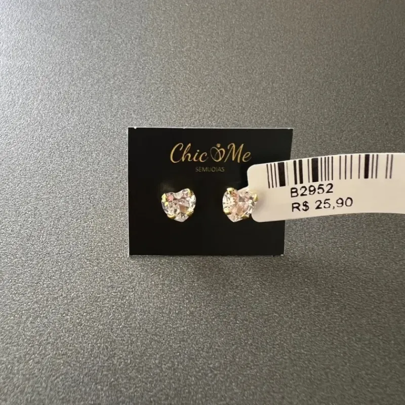 BRINCO CORAÇÃO ZIRCONIA