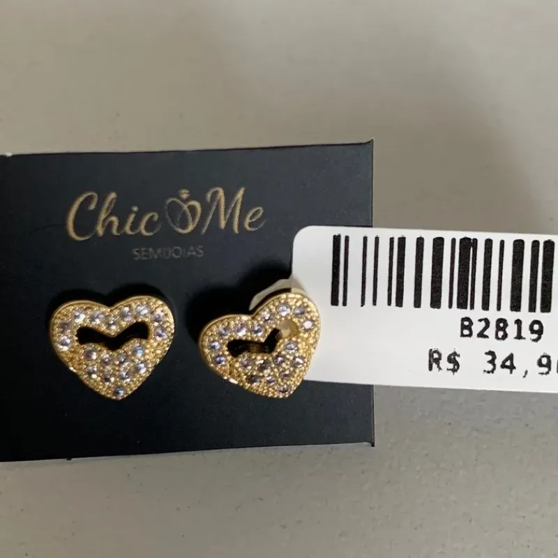 BRINCO CORAÇÃO ZIRCONIA