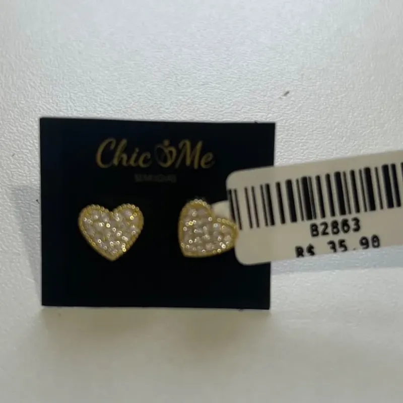 BRINCO CORAÇÃO ZIRCONIAS