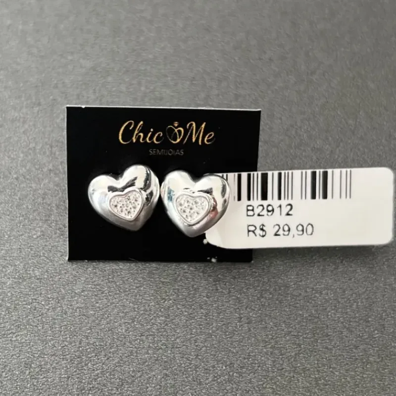BRINCO CORAÇÃO  ZIRCONIAS