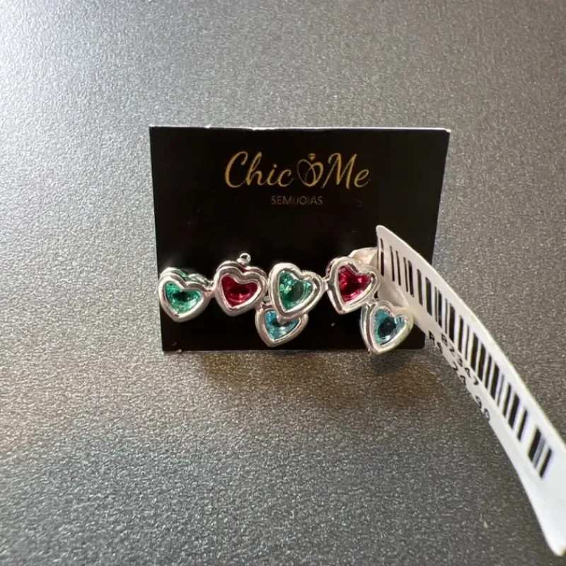 BRINCO EAR CUFF COR PEDRAS