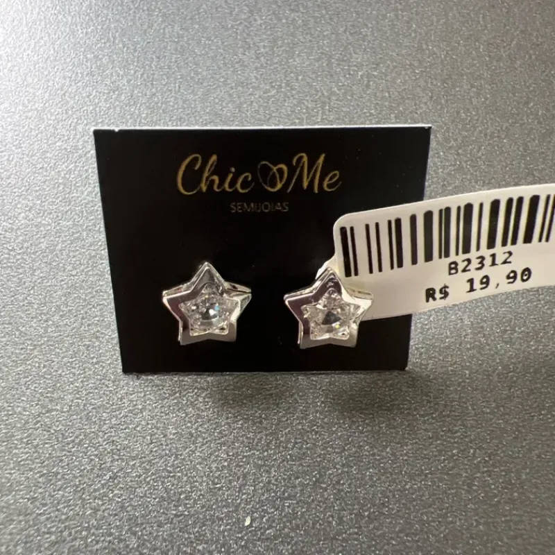 BRINCO ESTRELA ZIRCONIA