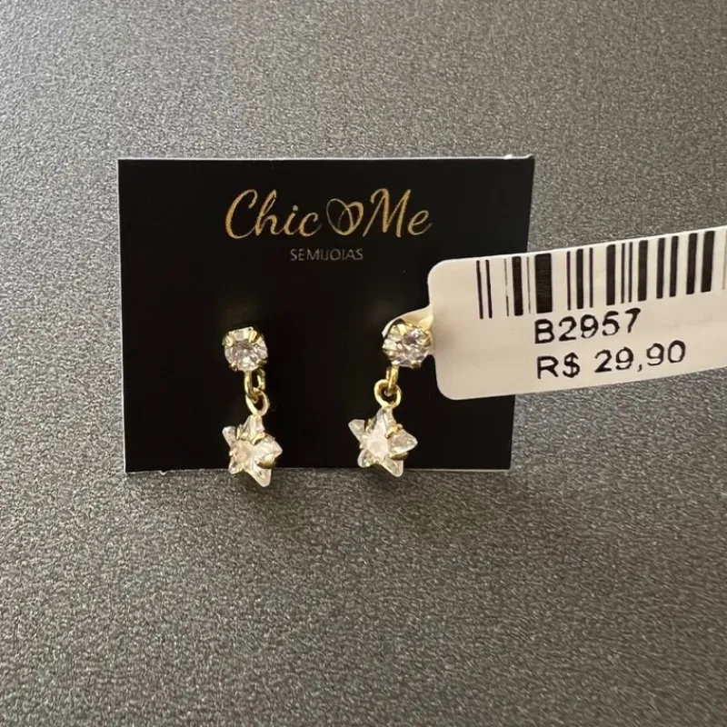 BRINCO ESTRELINHA ZIRCONIA