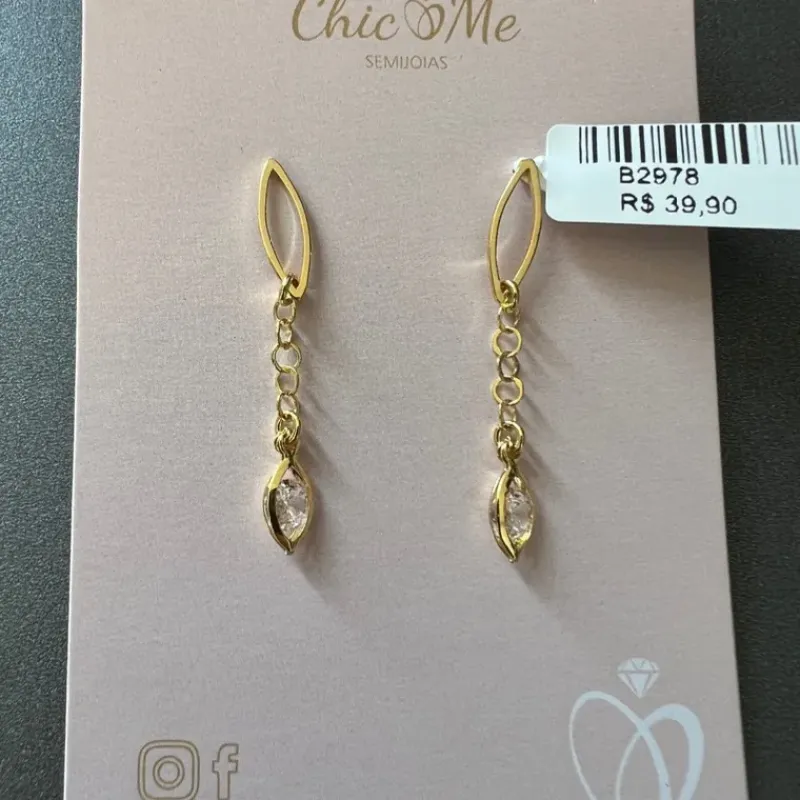 BRINCO NAVETES PEDRA