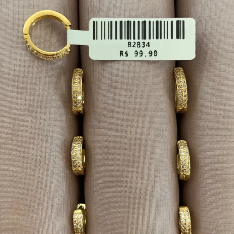 BRINCO TRIO ARGOLAS ZIRCONIAS