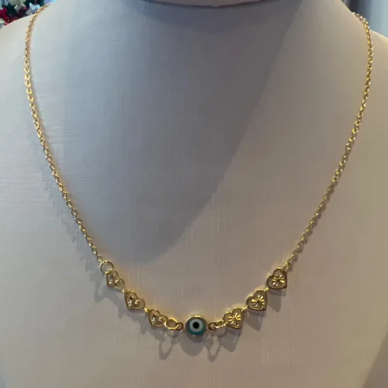CHOKER COR OLHO GREGO