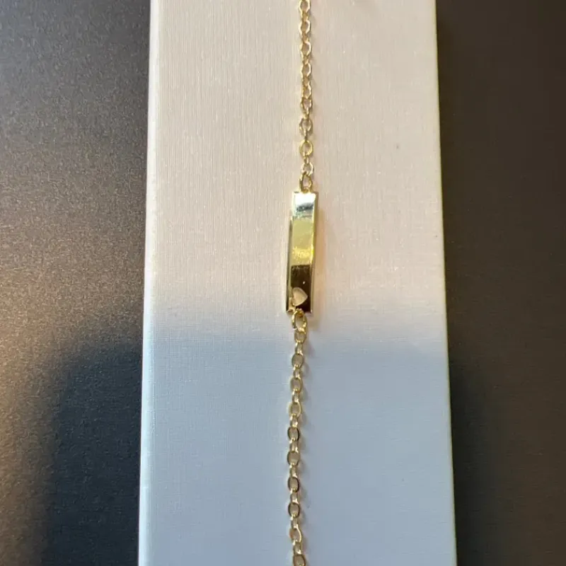 PULSEIRA PLAQUINHA CORAÇÃO