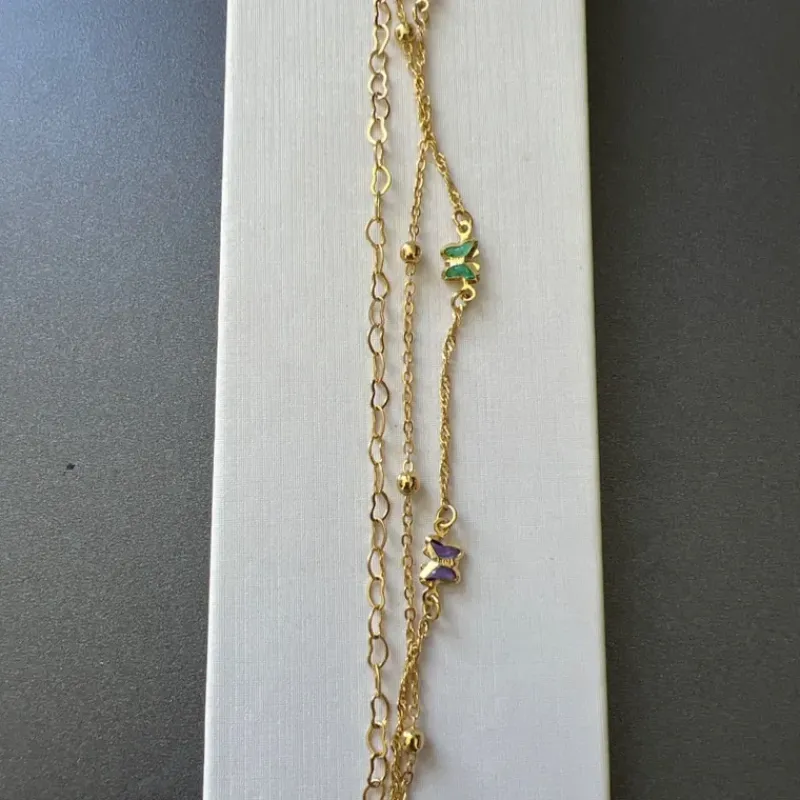 PULSEIRA TRIPLA BORBOLETAS