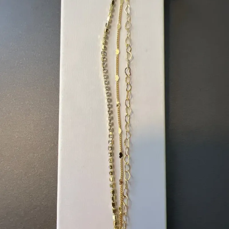 PULSEIRA TRIPLA CORAÇOES RIVIERA