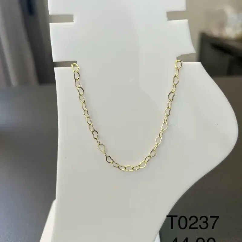 TORNOZELEIRA CORAÇOES VAZADOS