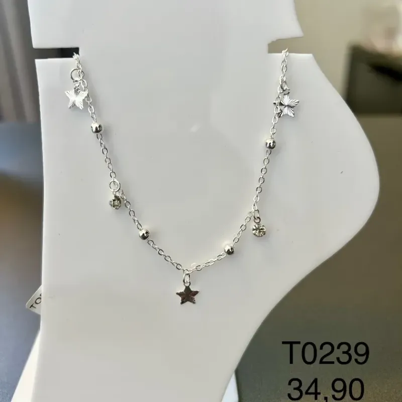 TORNOZELEIRA ESTRELA PEDRA