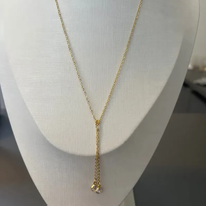 COLAR GRAVATINHA DUAS PEDRAS