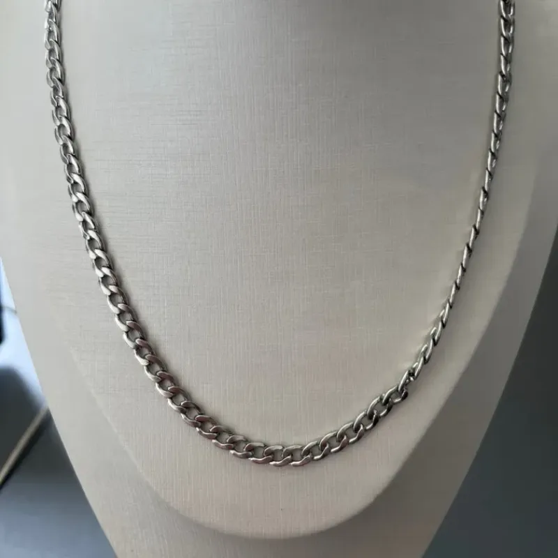 CORRENTE MASC AÇO INOX 60 AA