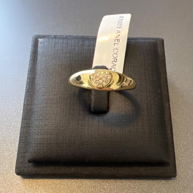 A1003 ANEL CORAÇÃO ZIRCONIAS