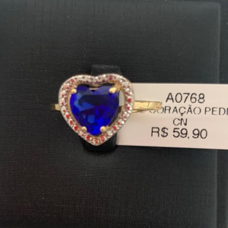 ANEL CORAÇÃO PEDRA CN