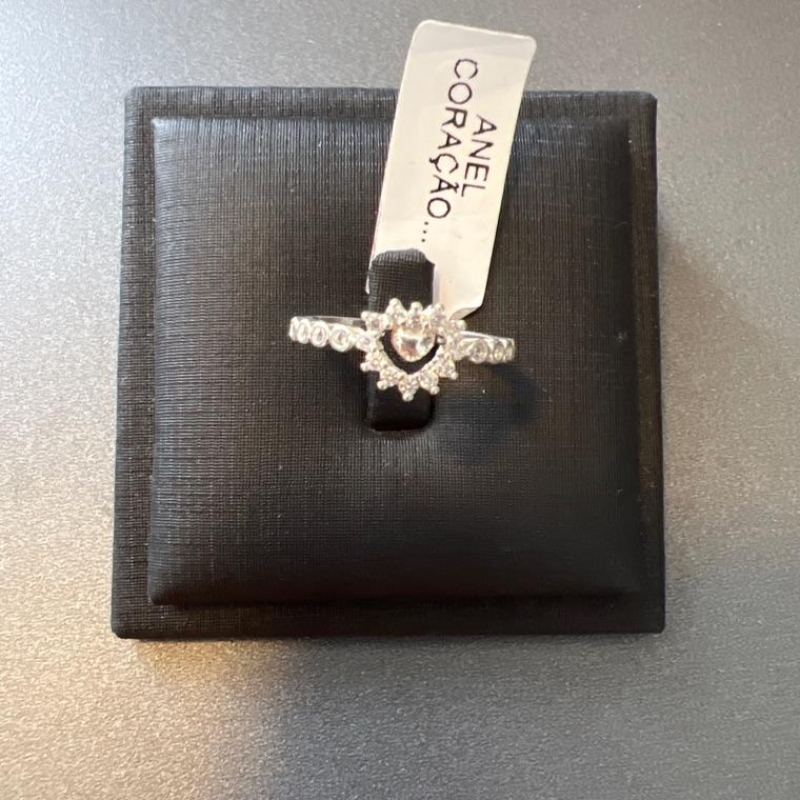 ANEL  CORAÇÃO ZIRCONIAS