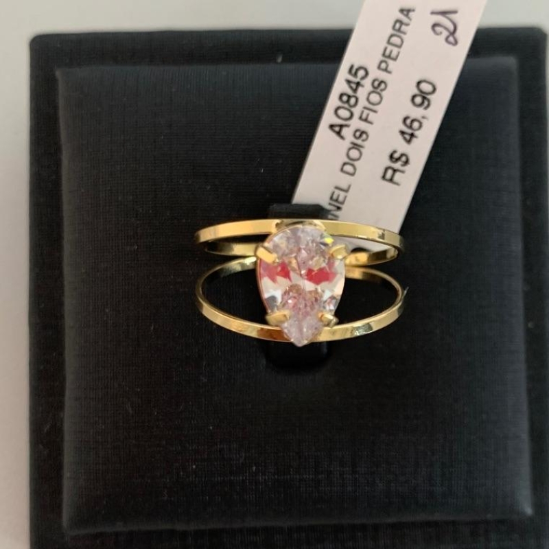 ANEL DOIS FIOS PEDRA