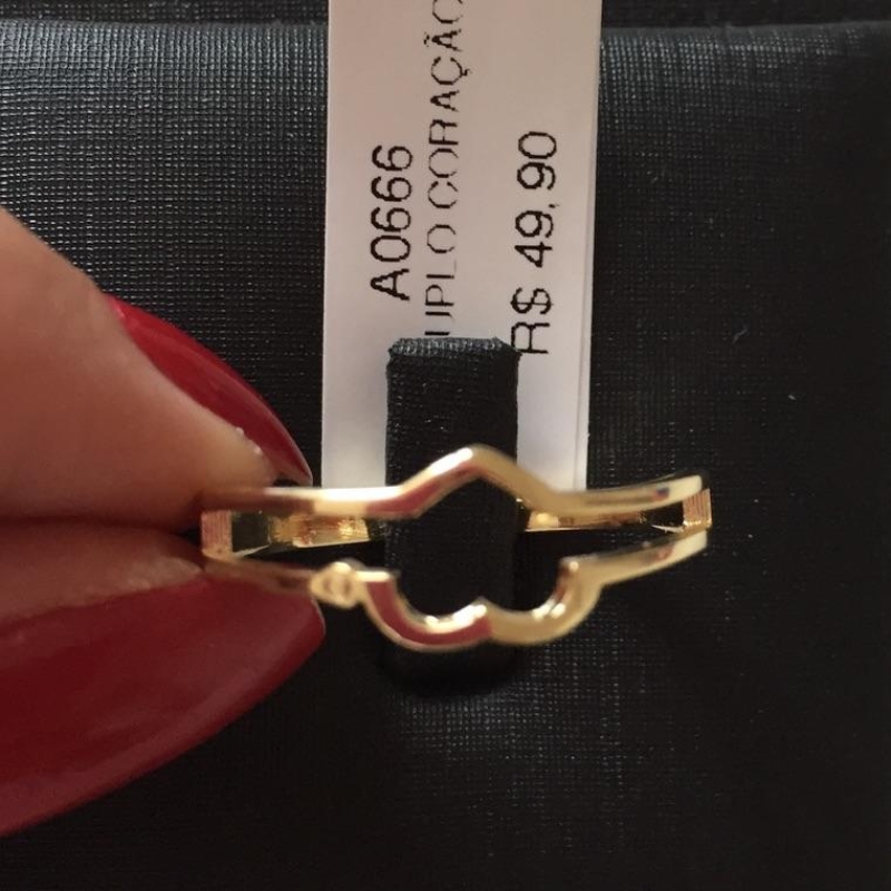ANEL DUPLO CORAÇÃO