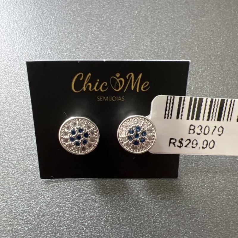 B3079 BRINCO REDONDO ZIRCONIA